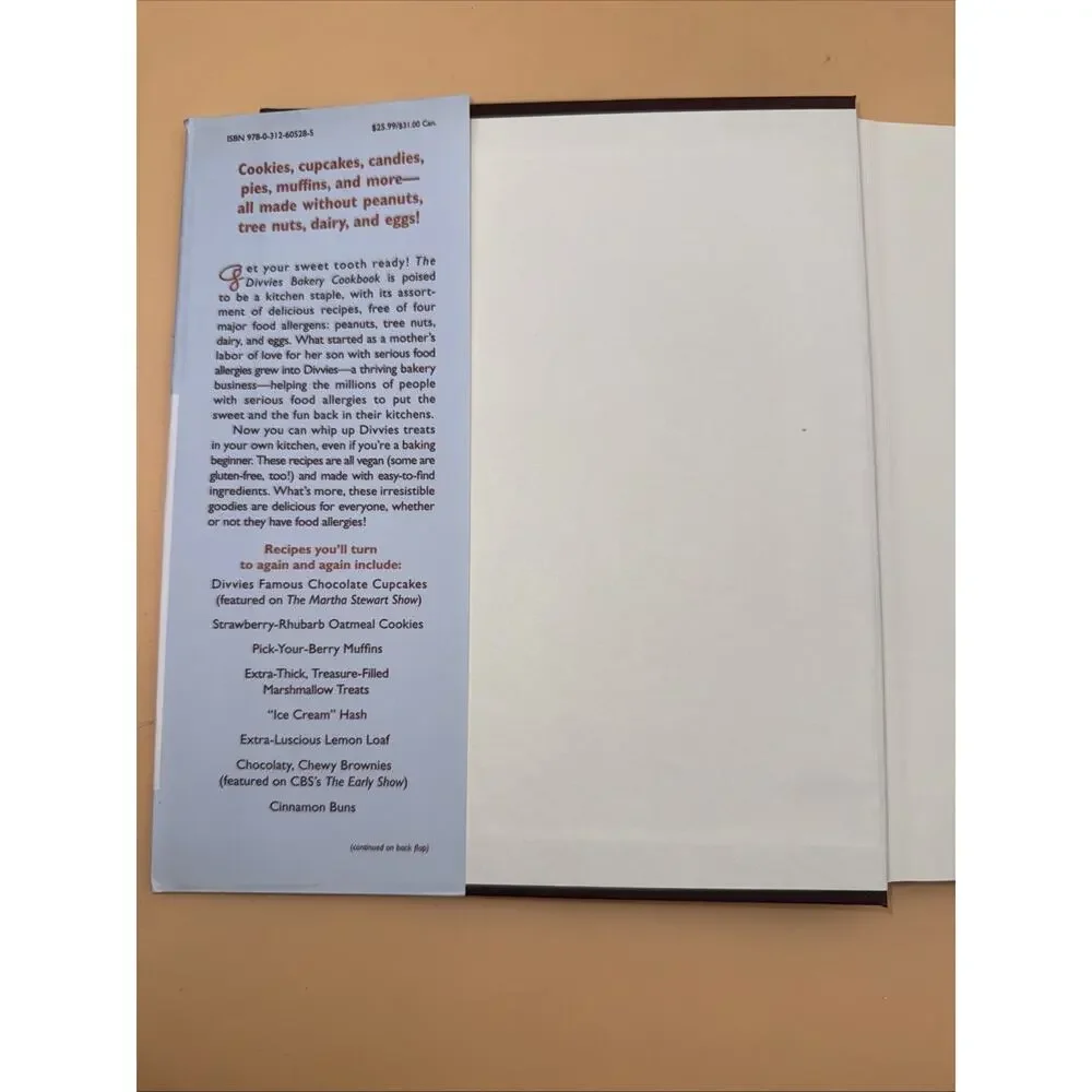 The Divvies Bakery Cookbook: No Nuts. - Hardcover, by Sandler Lori - 1st ED